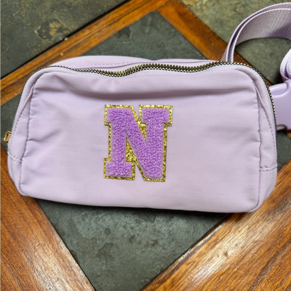 NEW Lavender FANNY Waist Shoulder Pack MONOGRAM “N” 3 inside pockets.